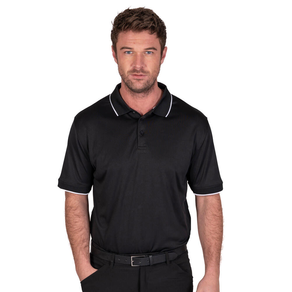 ISLAND GREEN Mens Performance Quick Dry Golf Polo Shirt