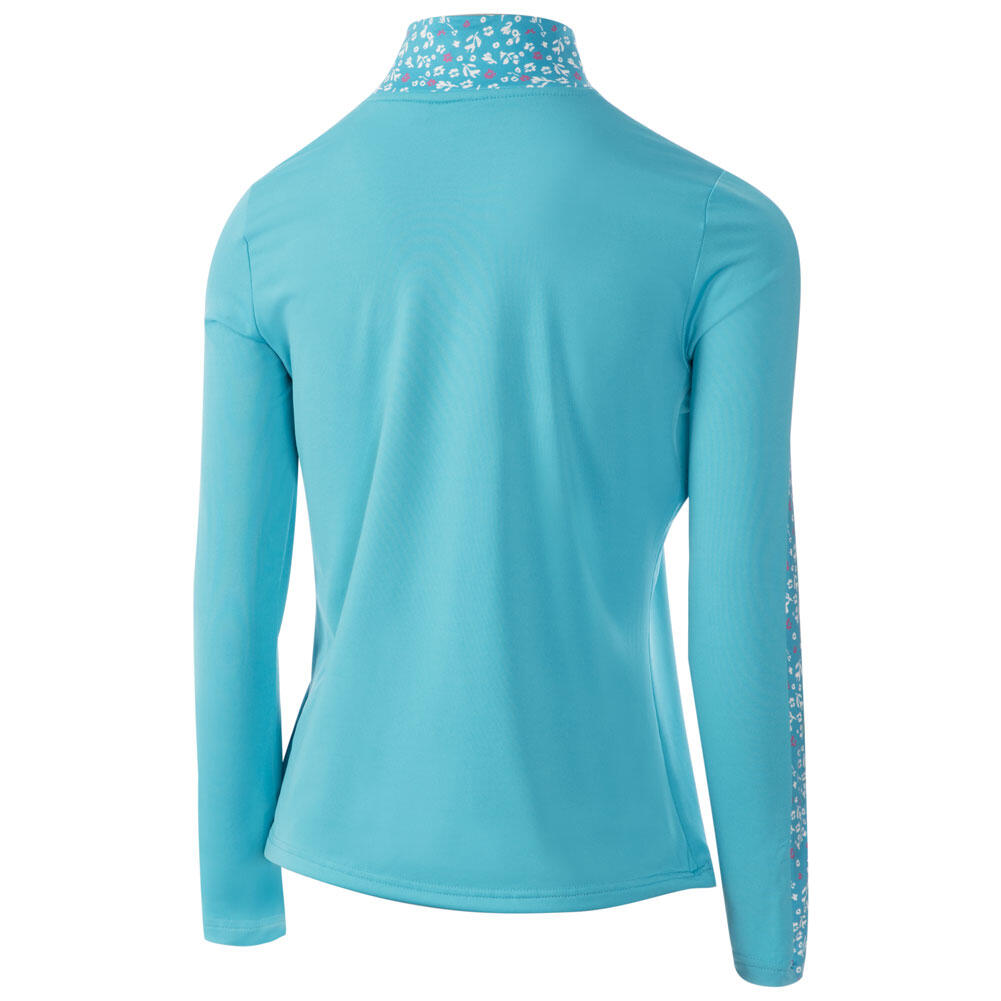 Ladies Floral Print Quick Dry Golf Top Layer 2/3