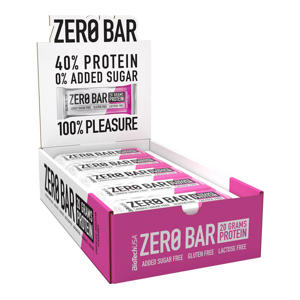 Biotechusa - Barres Protéinées - Zero Bar - Chocolat Marzipan - Barre Protéinée - 50 G - Decathlon