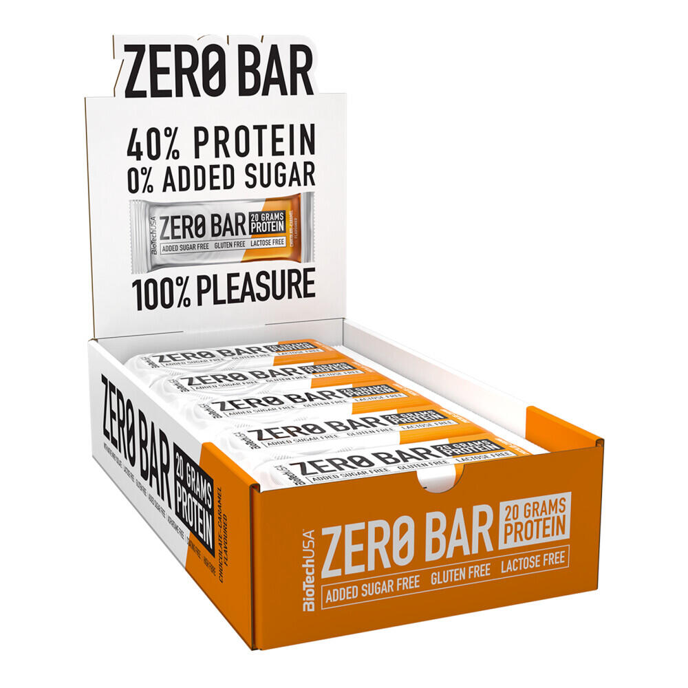 Biotechusa - Barres Protéinées - Zero Bar - Chocolat Caramel - Barre Protéinée - 50 G - Decathlon