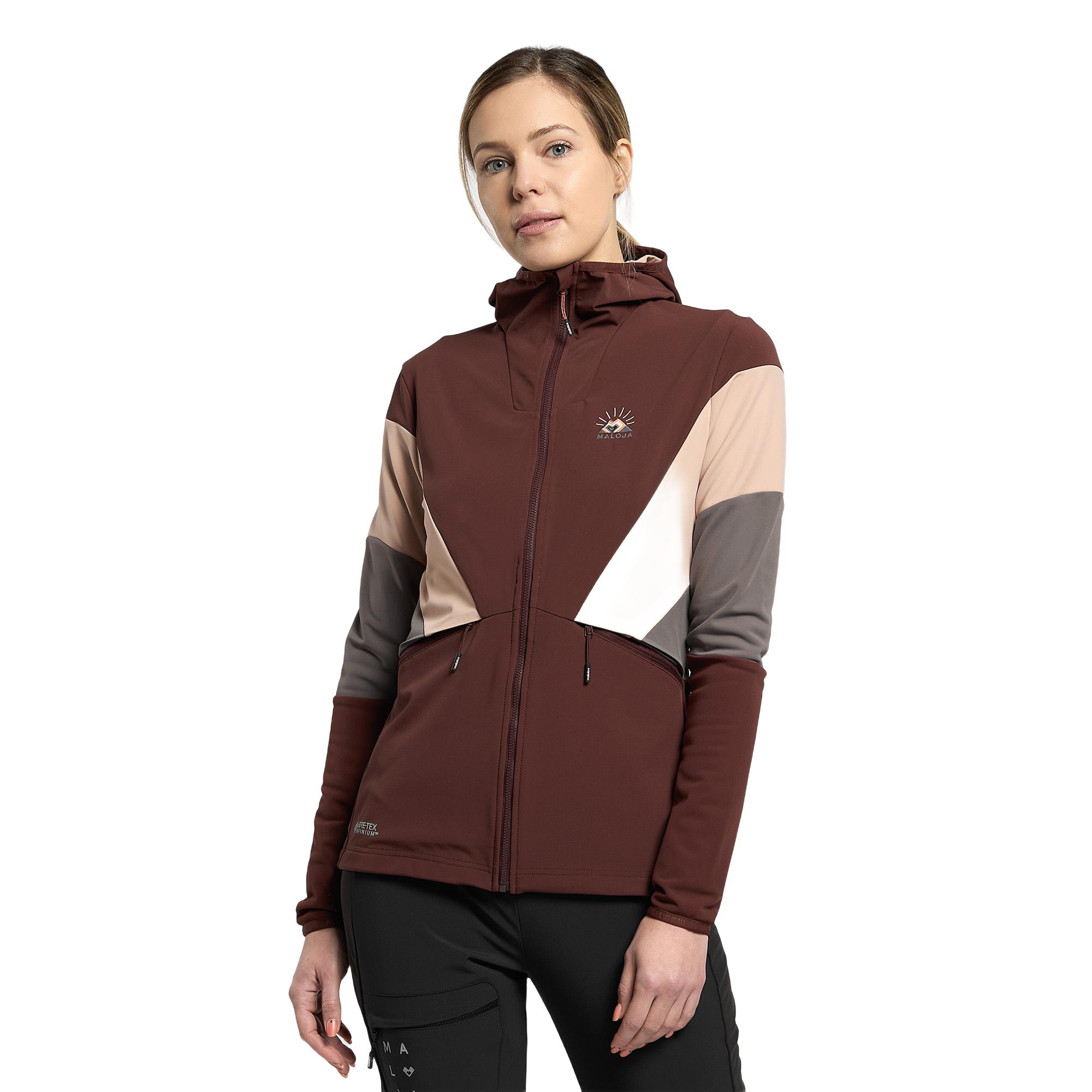 Maloja - Veste Softshell Pour Femme Maloja W&amp;#39;s Geraniumm - Softshell - Marron - 40 M - Decathlon