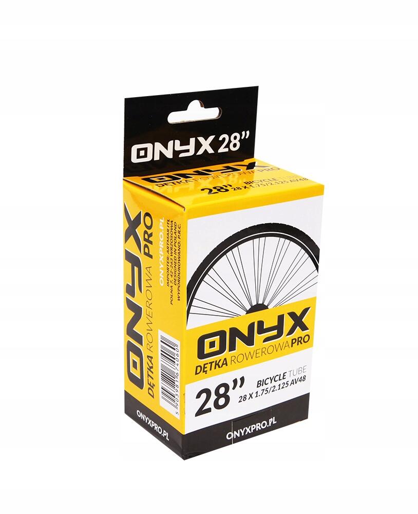 Câmara de ar para bicicleta 28x1.75/2.125 av 48 onyx caixa