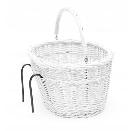 Kosz Wiklinowy ONYX Rower Mały White Eco