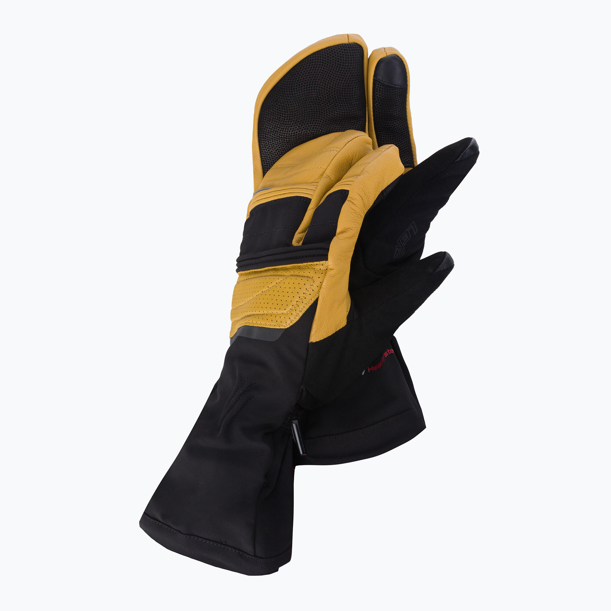 Guanto Lenz Heat 8.0 Lobster Uni Nero/Beige 4/7