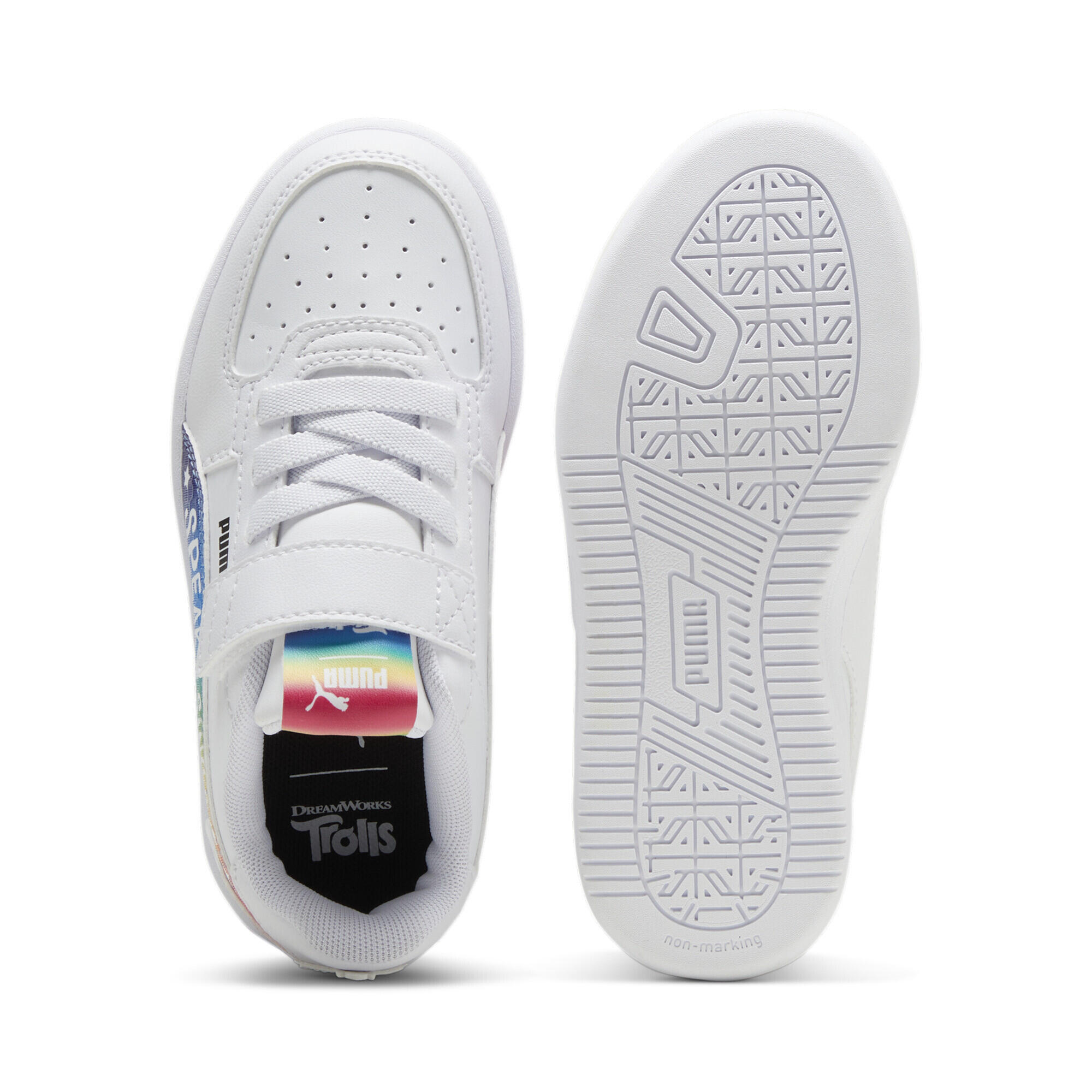 Sneakers PUMA x TROLLS Caven 2.0 da bambini PUMA White Ravish Active Red Pink 4/6
