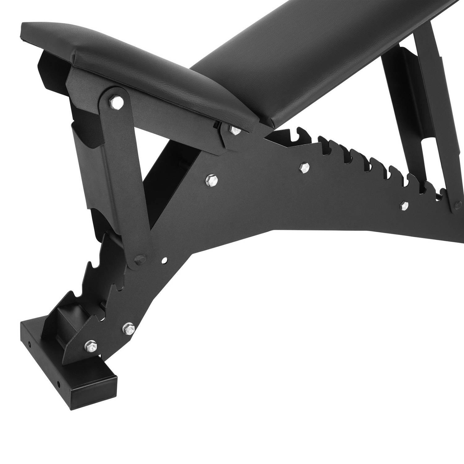 Ławka treningowa regulowana dwustronnie UNDERFIT czarna 2/8