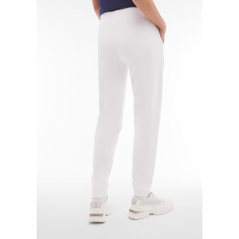 Pantalon de sport en jersey épais avec logo en paillettes et fleurs