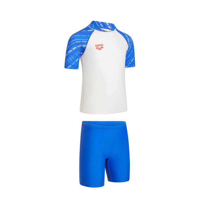 DIAGONAL 5.0 小童短袖防曬套裝 - 藍色