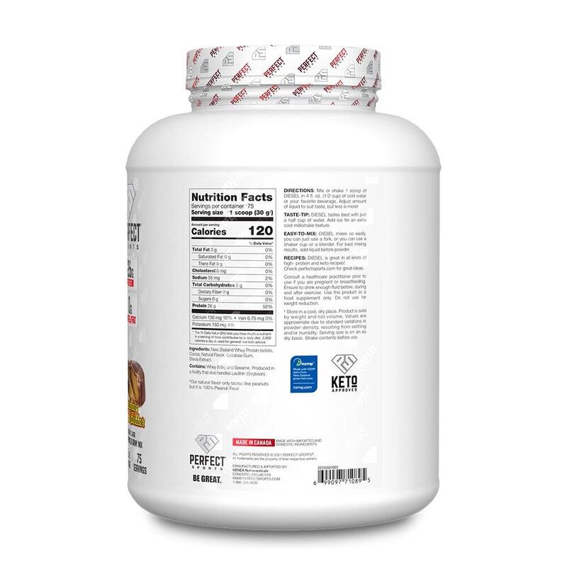 Diesel Whey Protein Isolate 5lbs - Chocolate Peanut Butter