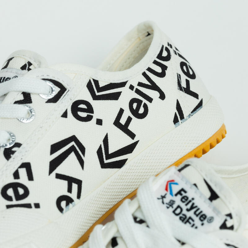 Mosaic White LO Canvas Shoes - White