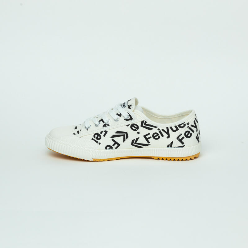 Mosaic White LO Canvas Shoes - White