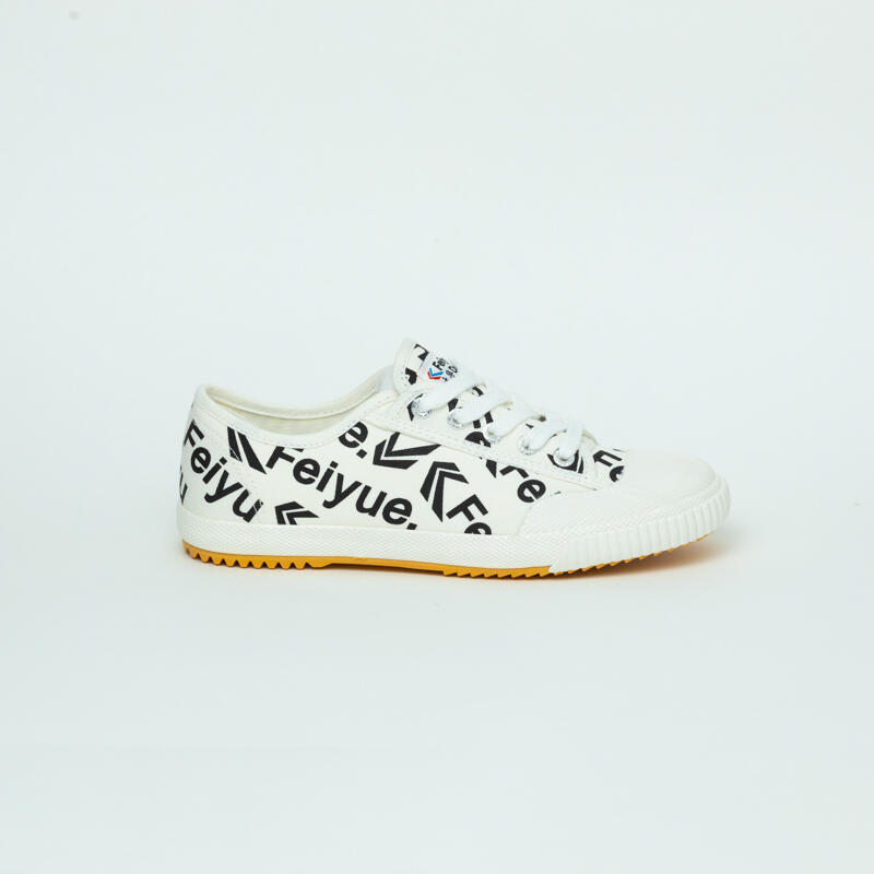 Mosaic White LO Canvas Shoes - White