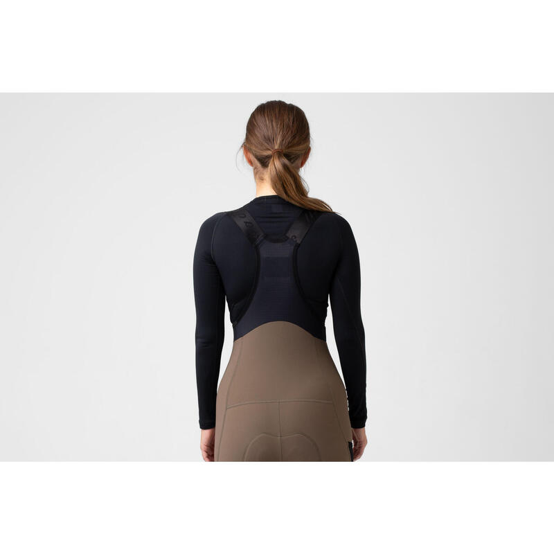 Maglia intima a maniche lunghe da ciclismo da donna Thermal Nero