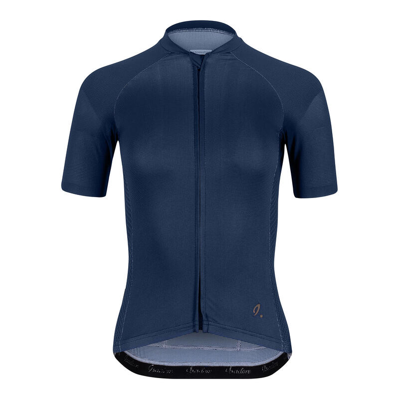 Maillot à manches courtes de cyclisme pour femmes Alternative Bleu Indigo