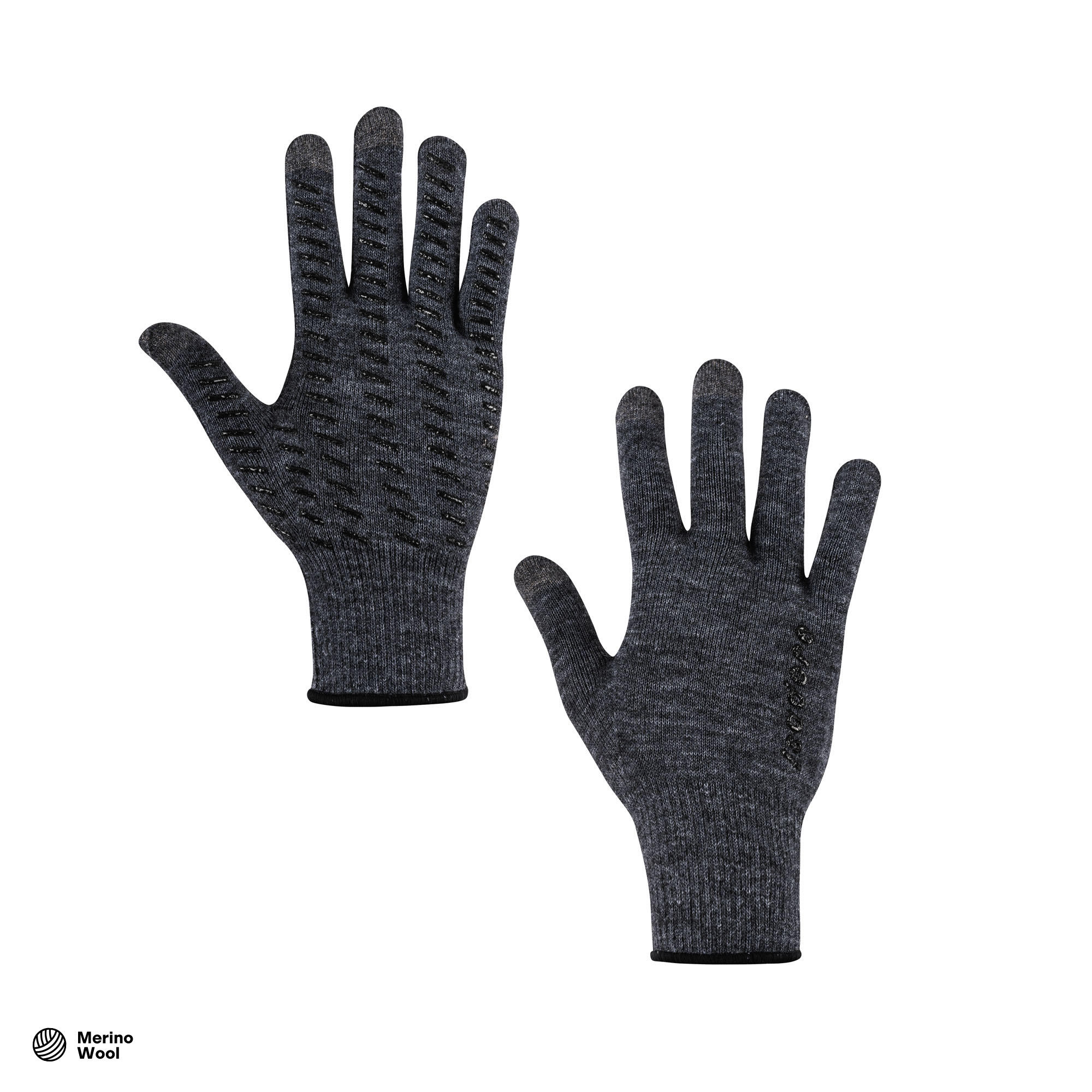 ISADORE Uniseks wieler Handschoenen Merino Zwart