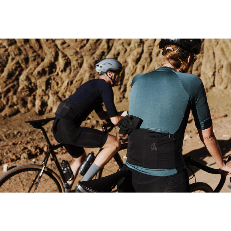 Damen Rad Kurzarmtrikot Gravel Orion Blau