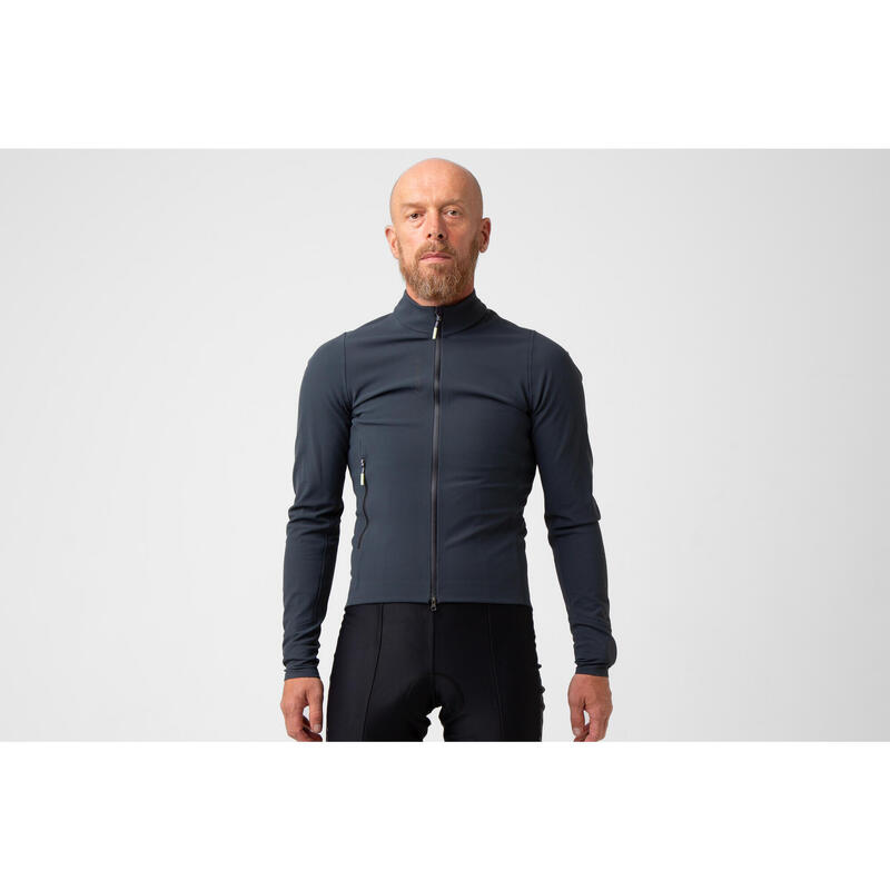 Giacca da ciclismo da uomo Softshell Inverno Profondo Signature Ebano