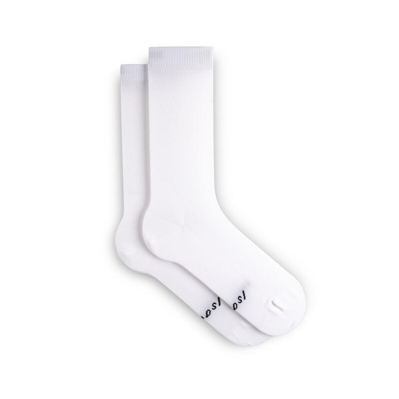 Chaussettes de cyclisme unisexe Léger Signature Blanc