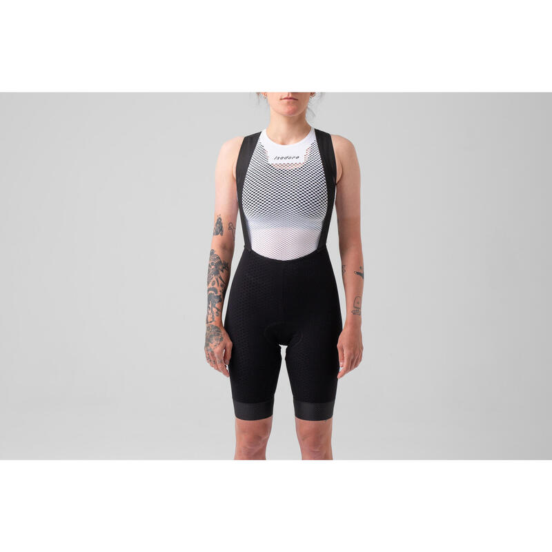 Dames wieler Bibshorts Aerodynamisch Echelon Zwart