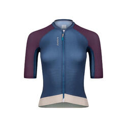 Maillot à manches courtes de cyclisme pour femmes Alternative Marine