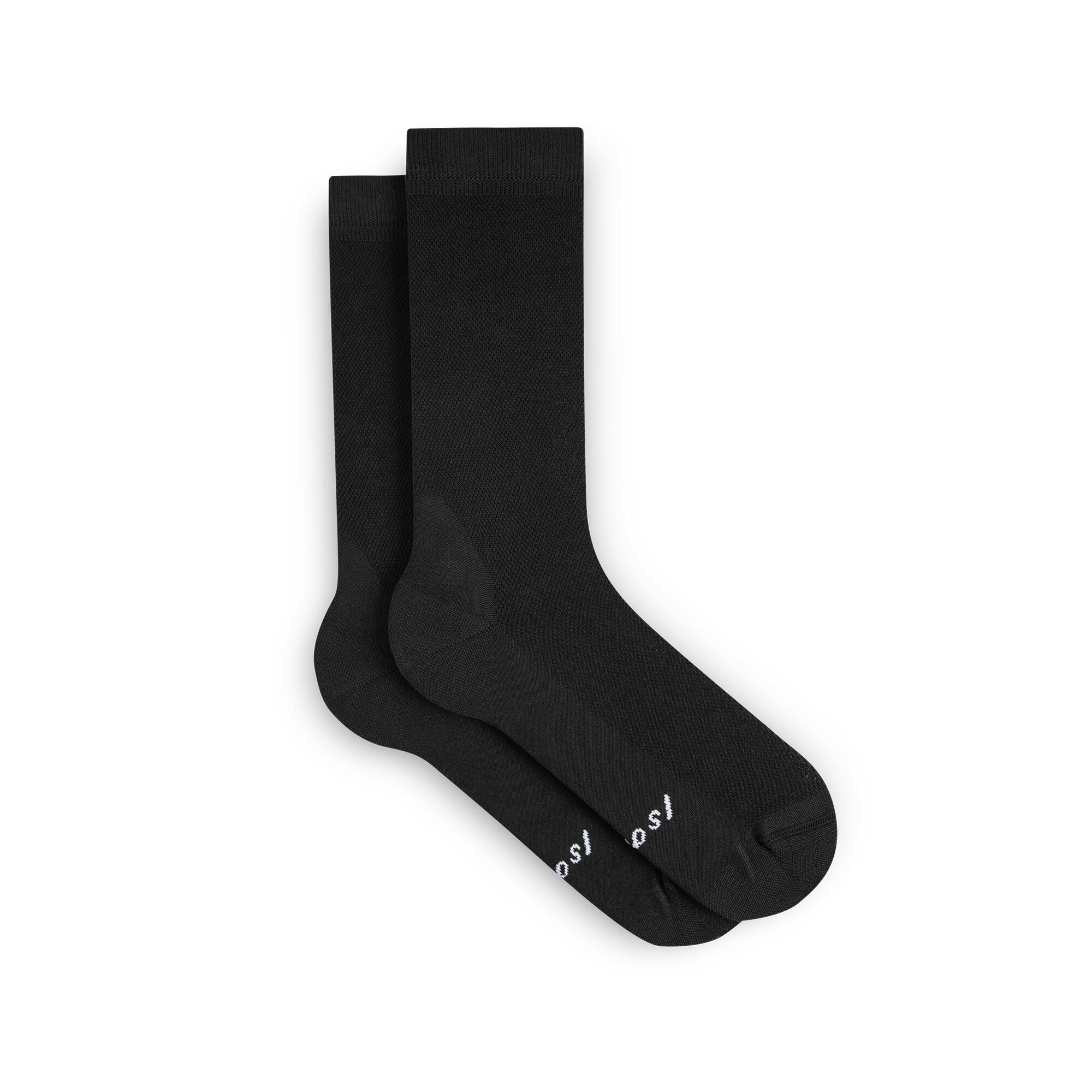 Isadore - Chaussettes De Cyclisme Unisexe Léger Signature Noir - Chaussettes - Noir - 43/46 - Decathlon