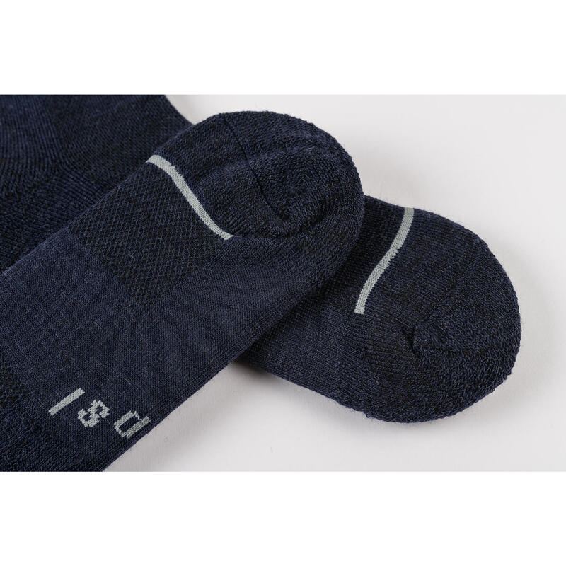 Unisex Rad Socken Winter Merino Marineblau