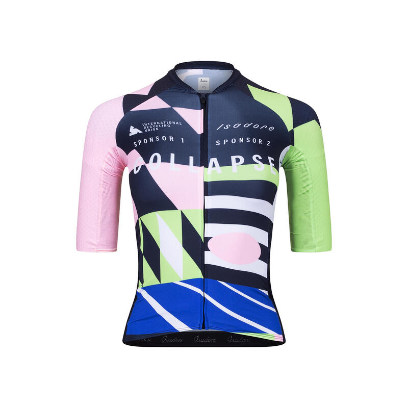 Maglia a manica corta da ciclismo da donna Team Collapse Multicolore