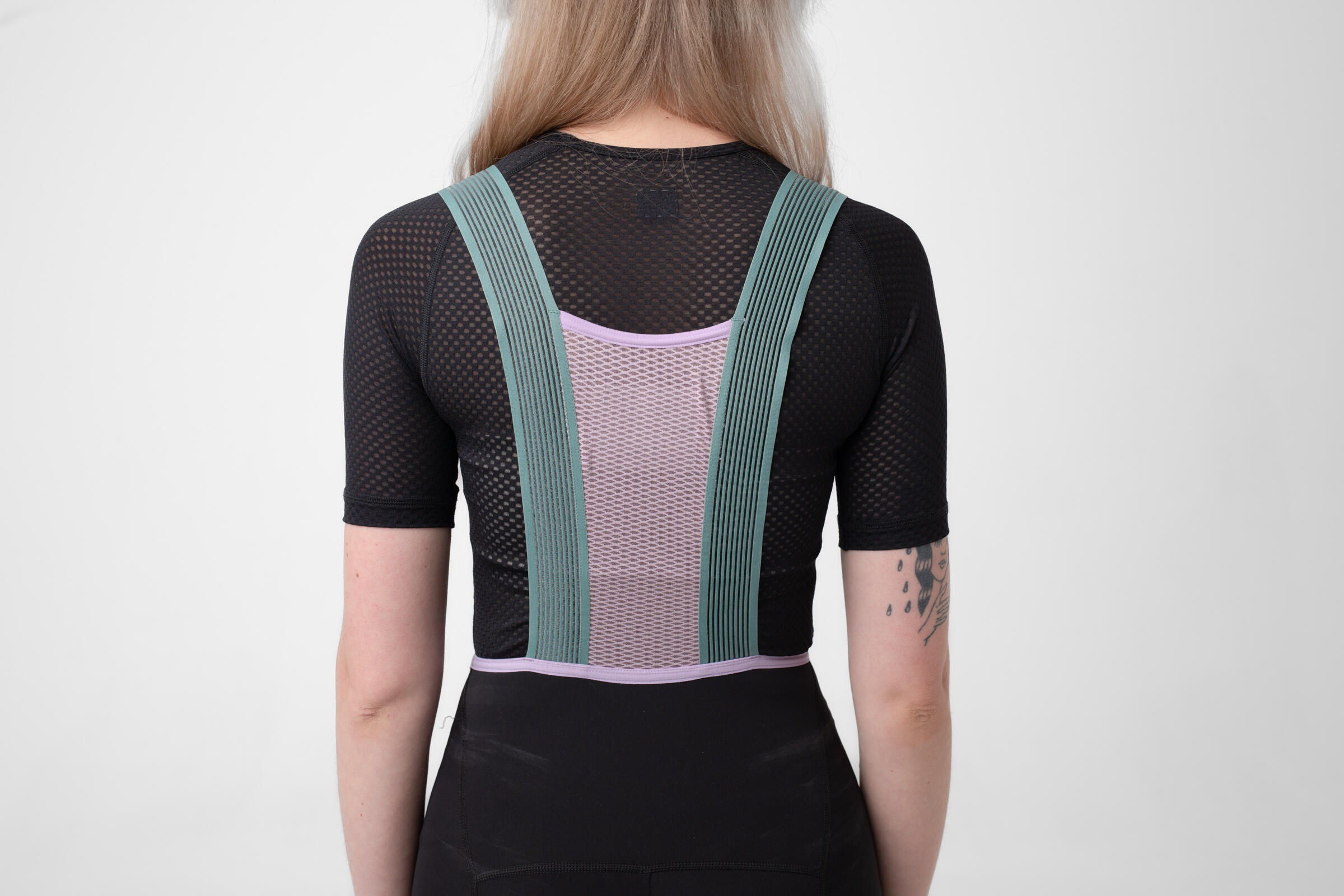 Sous-couche à manches courtes de cyclisme pour femmes Léger Noir 5/6