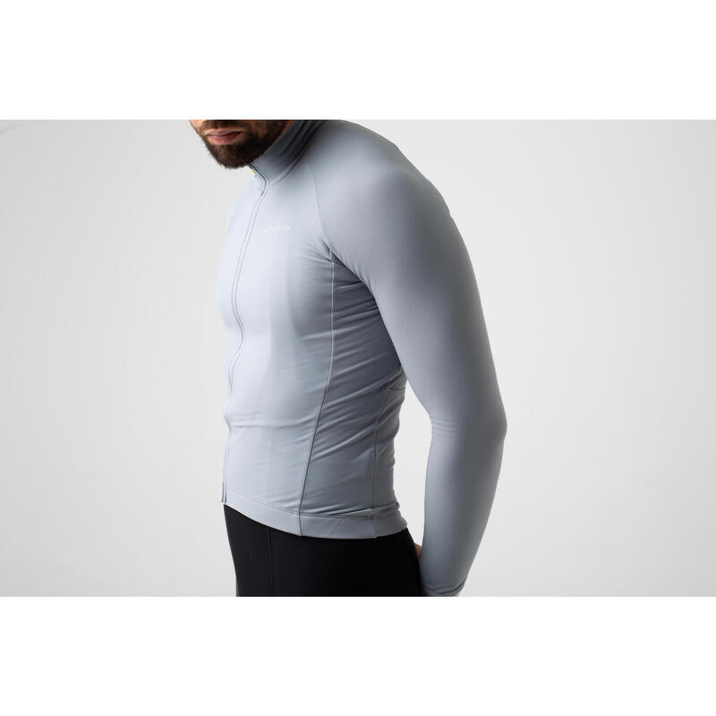 Maglia a manica lunga da ciclismo da uomo Inverno Debut Grigio Pietra