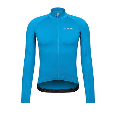 Herren Rad Langarmtrikot Debut Mykonos Blau