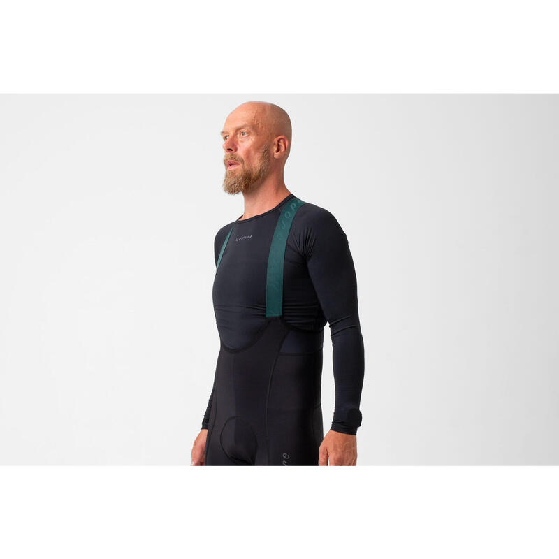 Maglia intima a maniche lunghe da ciclismo da uomo Thermal Nero