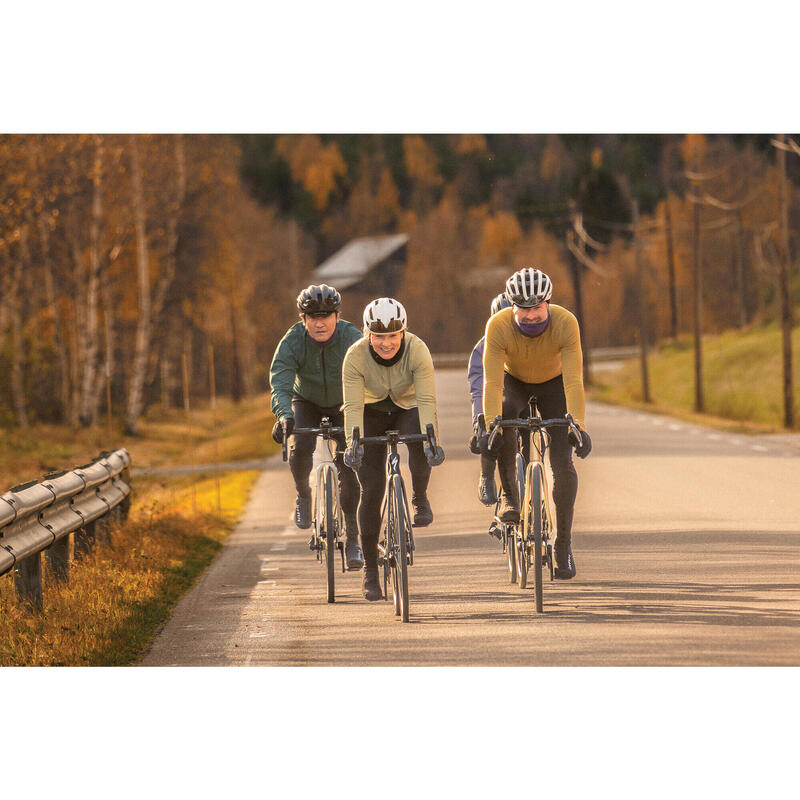 Maglia a manica lunga da ciclismo da uomo Inverno Profondo Signature Oliva Ecru