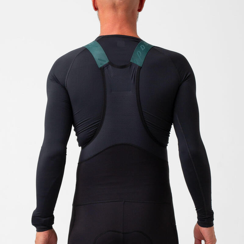 Maglia intima a maniche lunghe da ciclismo da uomo Thermal Nero