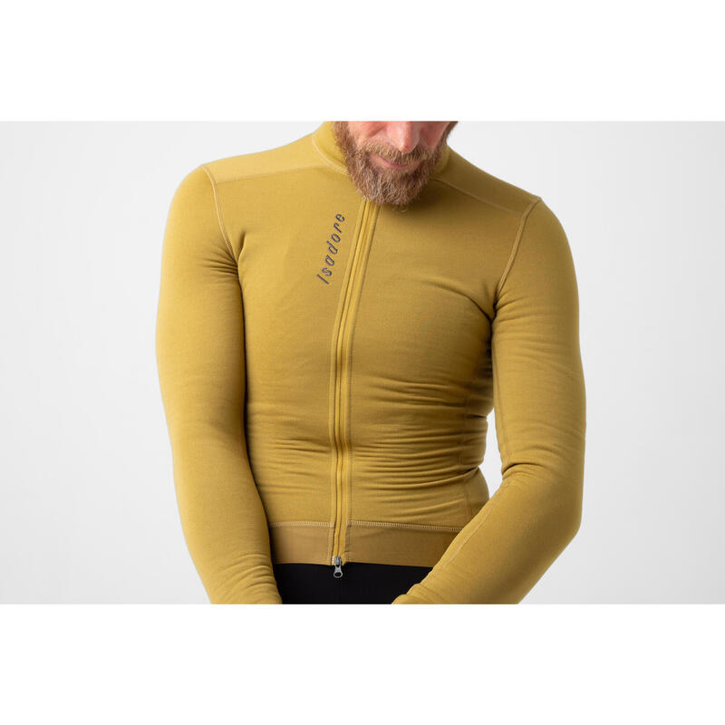 Maglia a manica lunga da ciclismo da uomo Inverno Profondo Signature Oliva Ecru