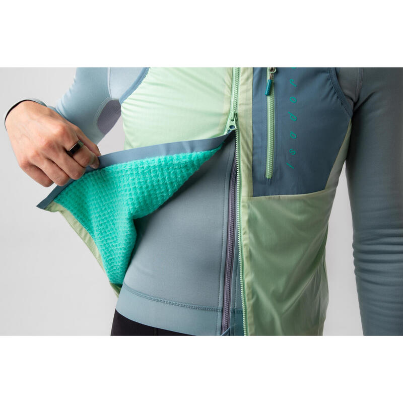 Gilet da ciclismo da uomo Isolato Alternative Verde Acqua