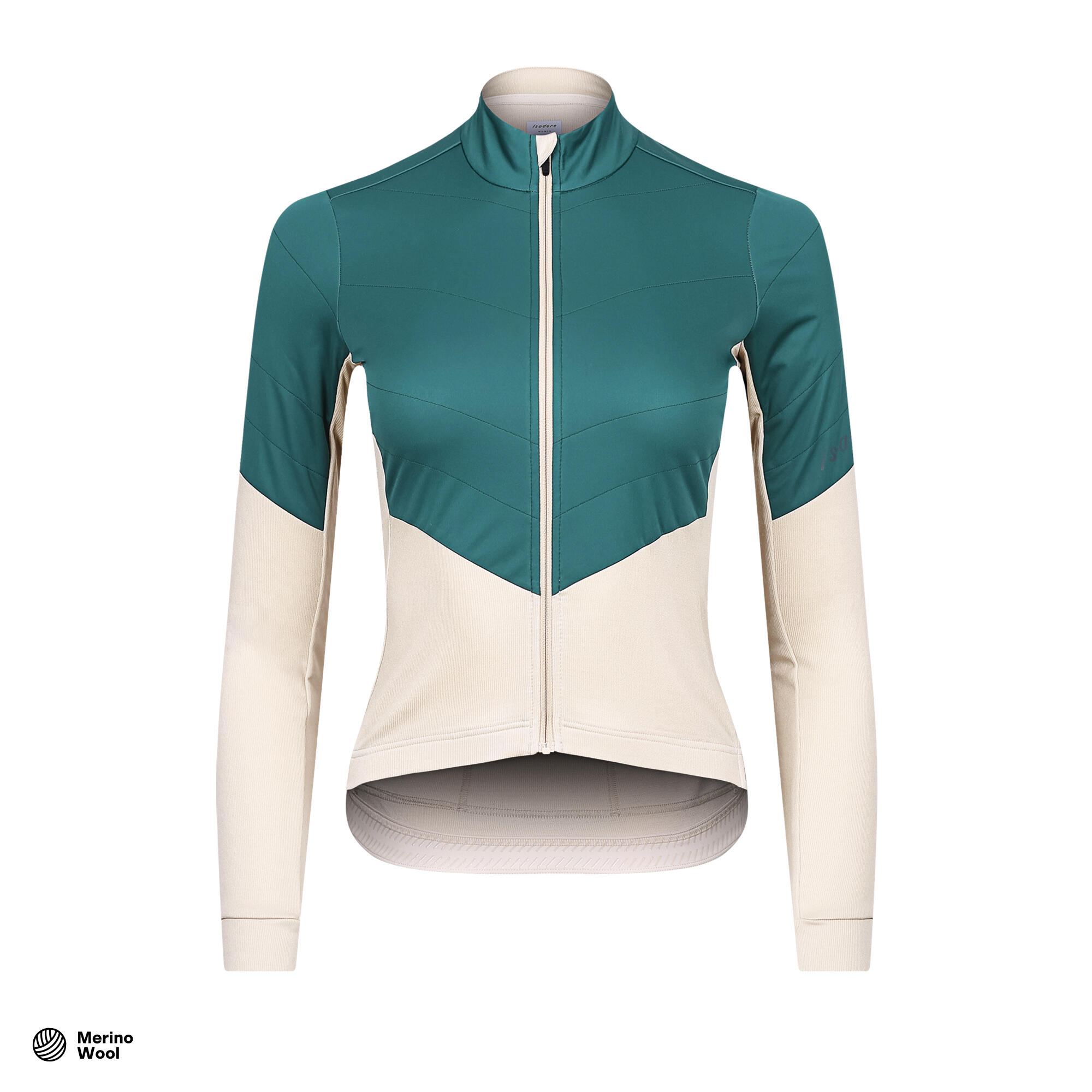ISADORE Dames wieler Shirt met lange mouwen Winddicht Signature Blok Pelikaan