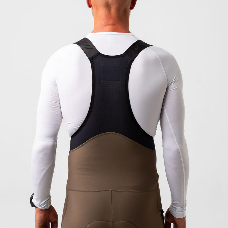 Maglia intima a maniche lunghe da ciclismo da uomo Thermal Bianco