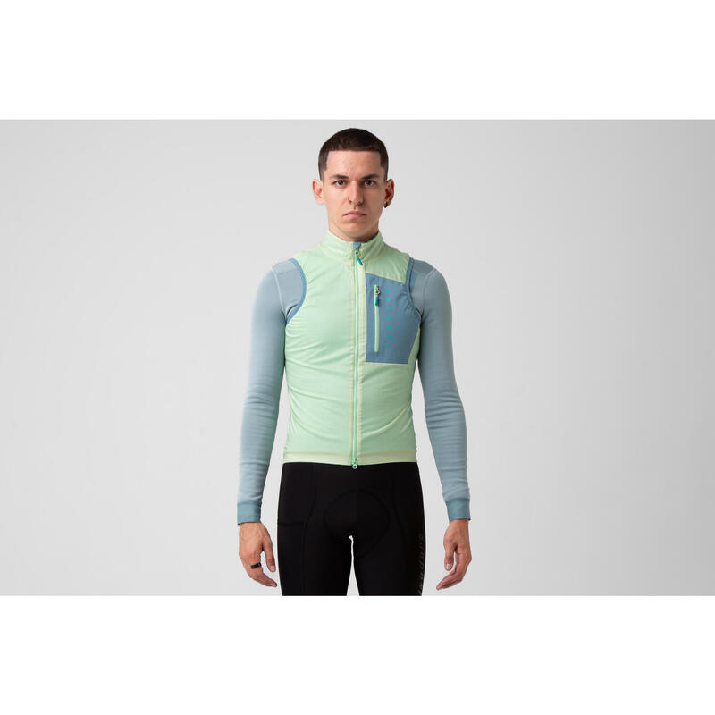 Gilet da ciclismo da uomo Isolato Alternative Verde Acqua