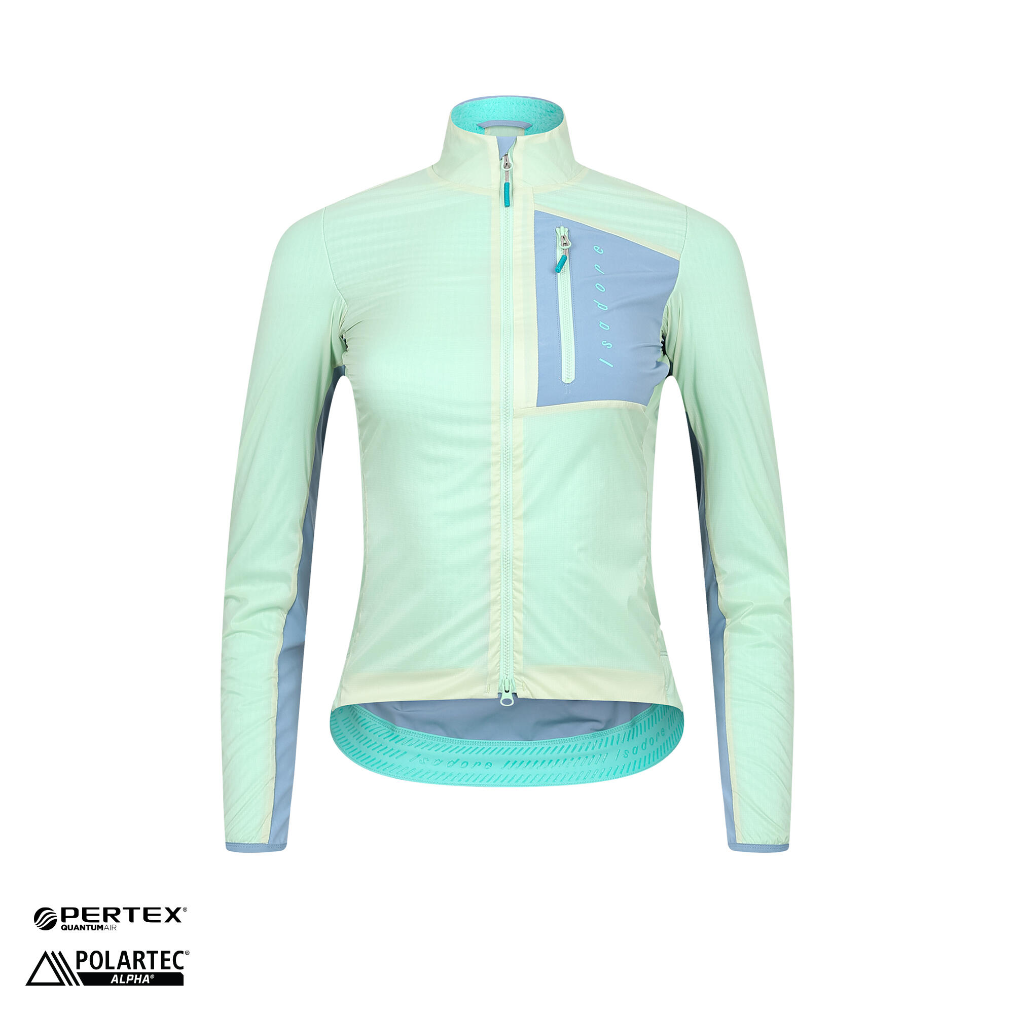 Giacca da ciclismo da donna Isolato Alternative Verde Acqua 1/6
