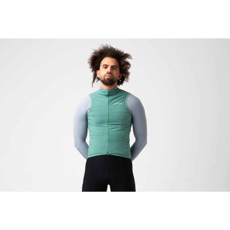 Gilet de cyclisme pour hommes Coupe-vent Debut Épicéa Givré