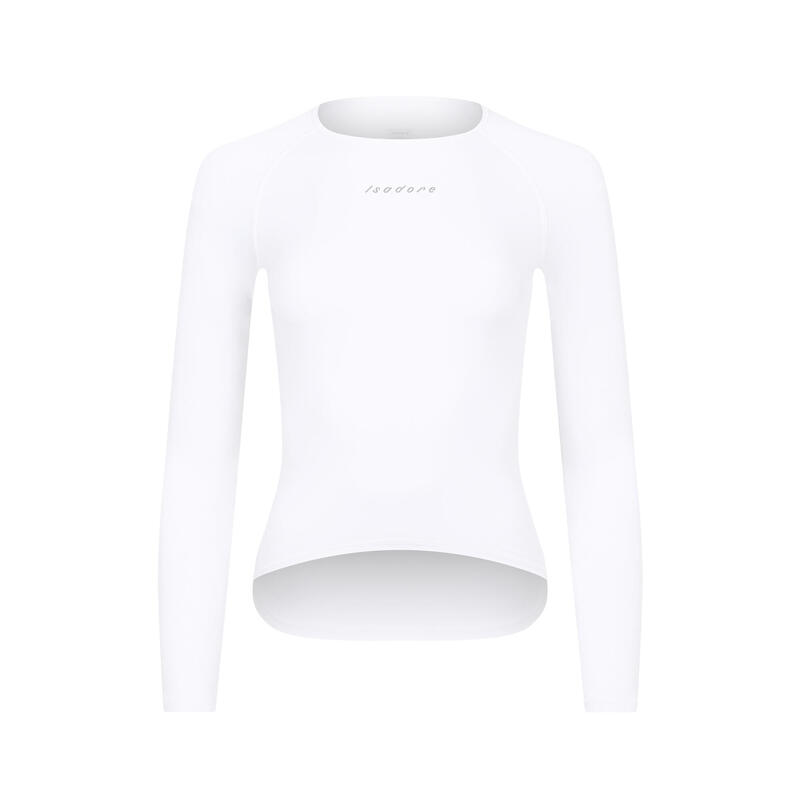 Maglia intima a maniche lunghe da ciclismo da donna Thermal Bianco