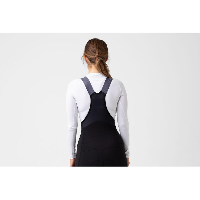 Maglia intima a maniche lunghe da ciclismo da donna Thermal Bianco