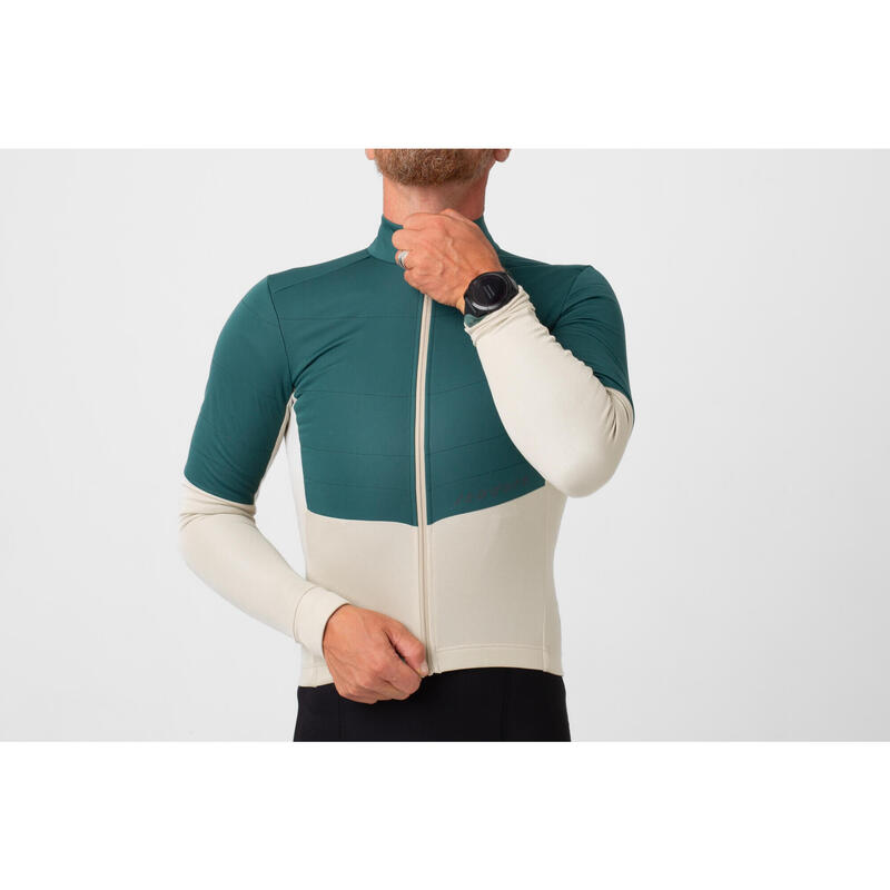 Maillot à manches longues de cyclisme pour hommes Coupe-vent Bloc Pélican