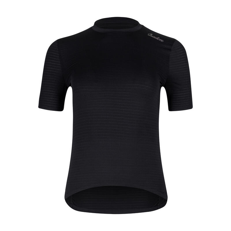 T-shirt à manches courtes de cyclisme pour femmes Indoor Noir