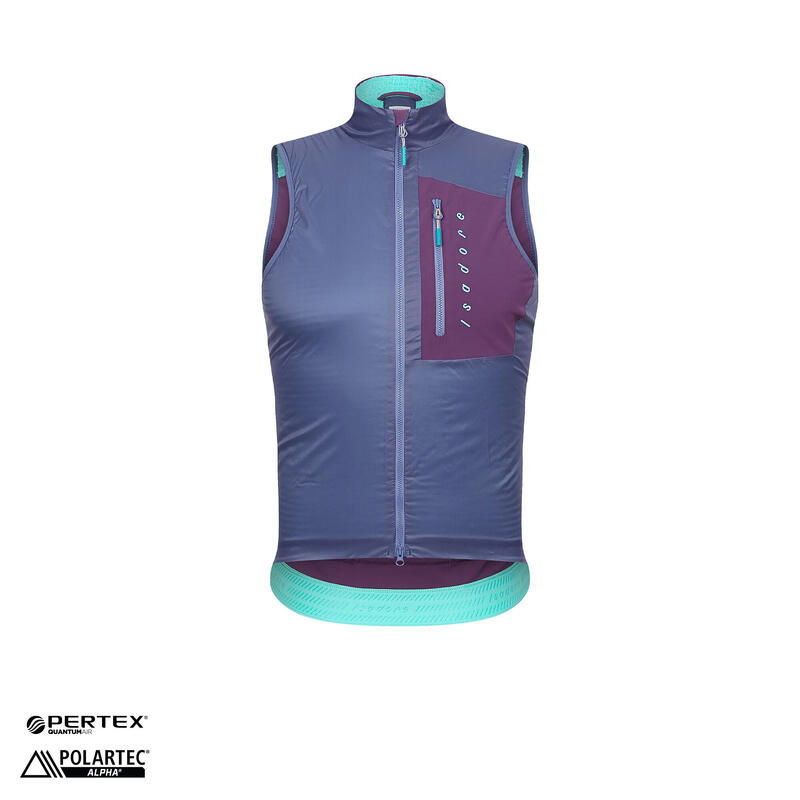 Gilet da ciclismo da uomo Isolato Alternative Blu Indaco