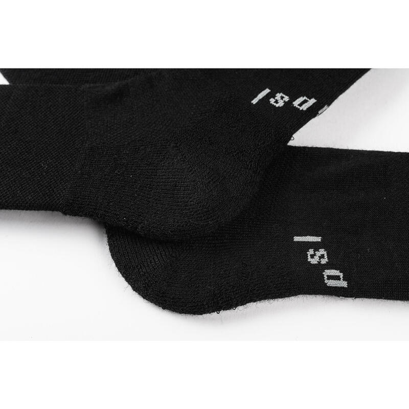 Chaussettes de cyclisme unisexe Hiver Merino Noir