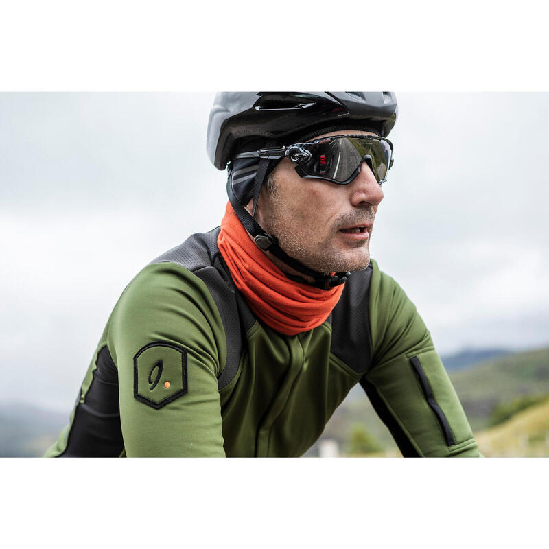Veste de cyclisme pour hommes Softshell Hiver Profond Signature Vert Fusil