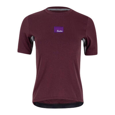 Damen Off-road Tech T-Shirt Burgundy