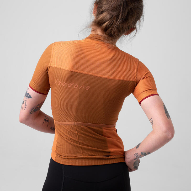 Dames wieler Shirt met korte mouwen Patchwork Light Arganolie / Zonnebrand