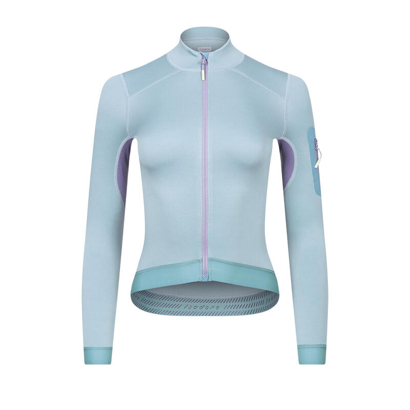 Maglia a manica lunga da ciclismo da donna Pile Ecologico Alternative Ardesia